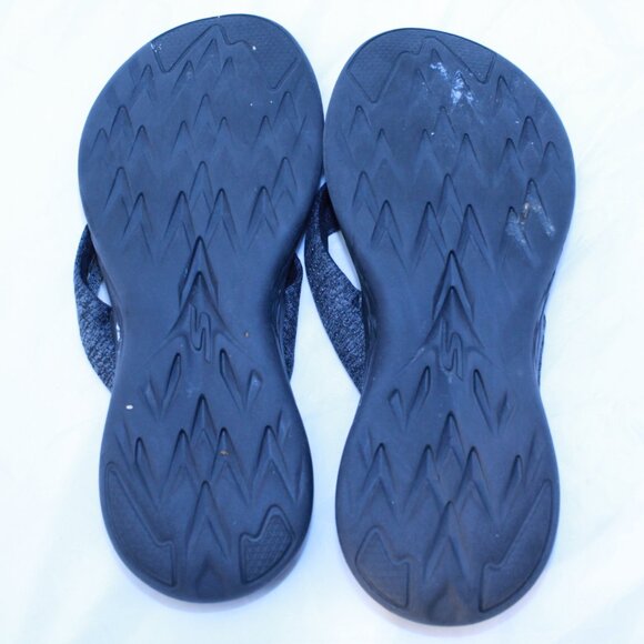 Skechers Size 7 Black On The Go 600 Preferred Comfort Flip Flop Thong Sandals - Picture 5 of 9